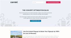 Desktop Screenshot of blog.convert.com