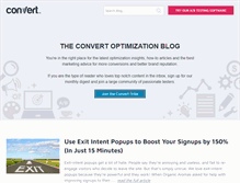 Tablet Screenshot of blog.convert.com